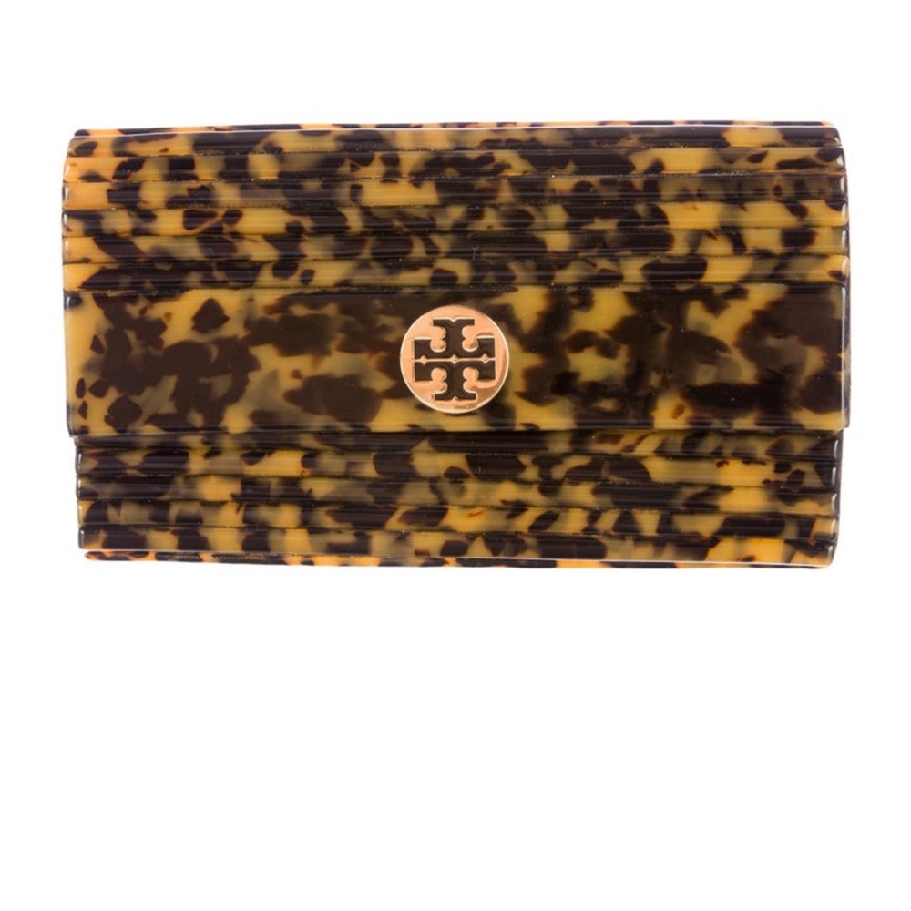 Tory Burch Tortoise Shell Acrylic Clutch